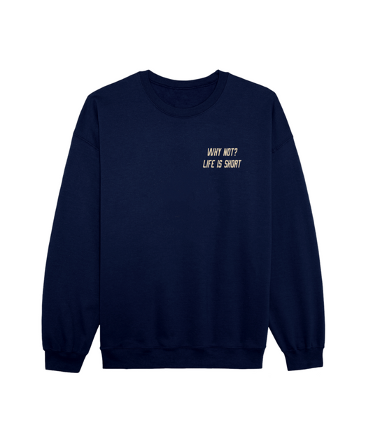 why not? sweatshirt